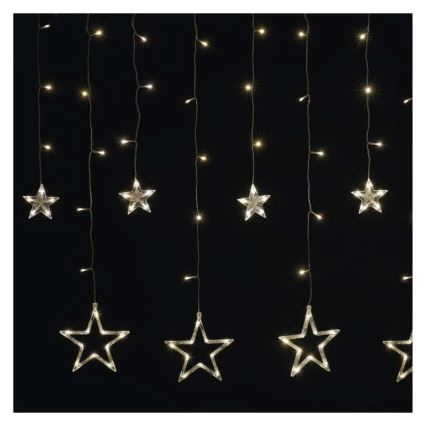 LED-Weihnachtsvorhang, 115 LEDs / 1,35 W, 6,85 x 1,05 m, warmweiß