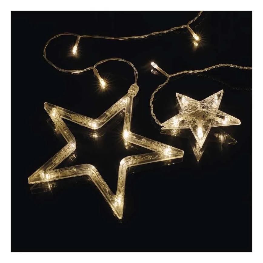 LED-Weihnachtsvorhang, 115 LEDs / 1,35 W, 6,85 x 1,05 m, warmweiß