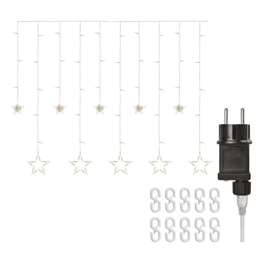 LED-Weihnachtsvorhang, 115 LEDs / 1,35 W, 6,85 x 1,05 m, warmweiß