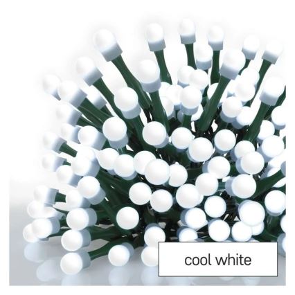 LED-Weihnachtsvorhang 60xLED/1,35W 635x50 cm kaltweiß