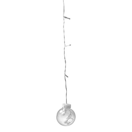 LED Weihnachtsvorhang WISH BALLS 108xLED/8 Funktionen 4,5 m warmweiß