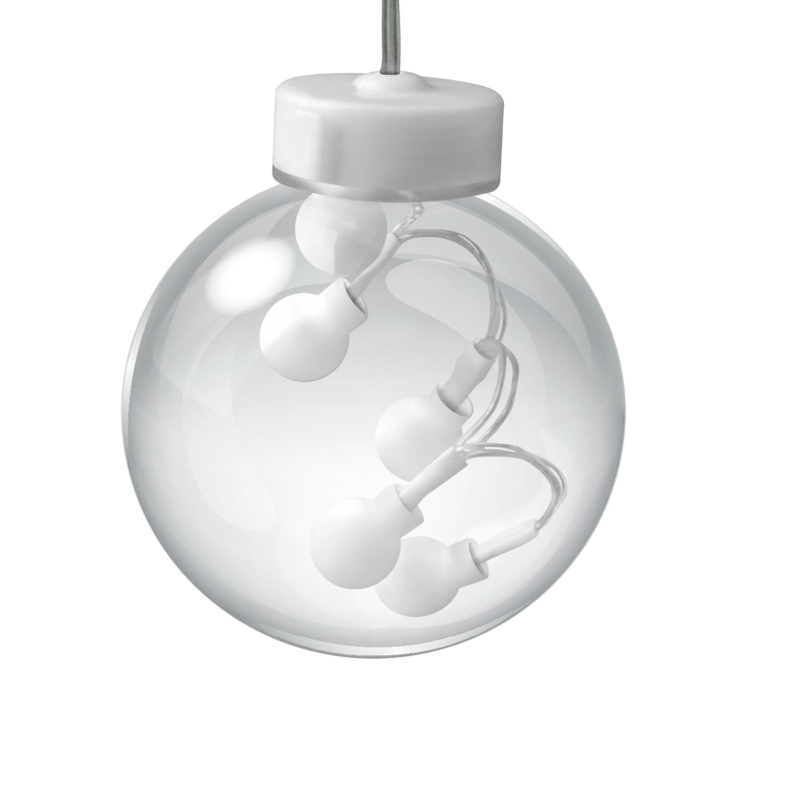 LED Weihnachtsvorhang WISH BALLS 108xLED/8 Funktionen 4,5 m warmweiß