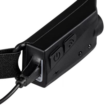 LED wiederaufladbare Stirnlampe mit Dimmfunktion und Sensor 2xLED/5V IP44 350 lm 1200 mAh