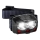 LED wiederaufladbare Stirnlampe mit Dimmfunktion, Sensor und rotem Licht 2xLED/5W/5V/3xAAA IP65 500 lm 1200 mAh