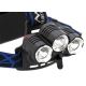 LED Wiederaufladbare Stirnlampe mit rotem Licht LED/16W/7,4V IP44 schwarz/blau