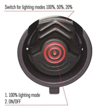 LED Wiederaufladbare Taschenlampe LED/USB/3,7V IP65 600lm