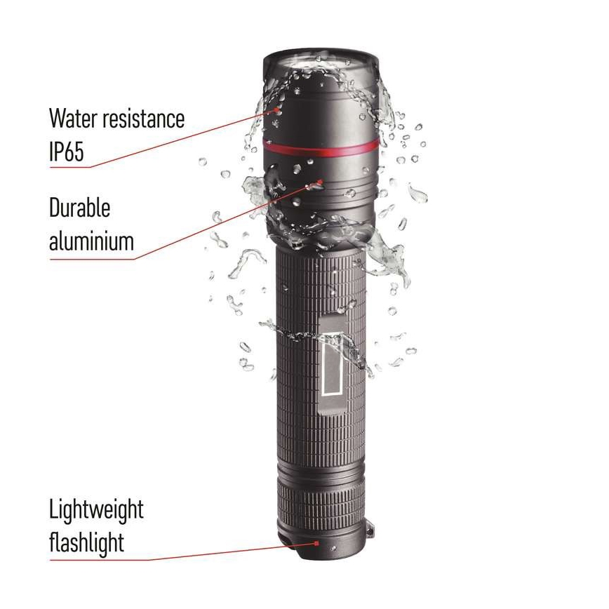LED Wiederaufladbare Taschenlampe LED/USB/3,7V IP65 600lm