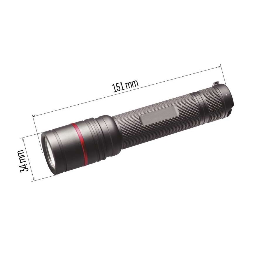 LED Wiederaufladbare Taschenlampe LED/USB/3,7V IP65 600lm