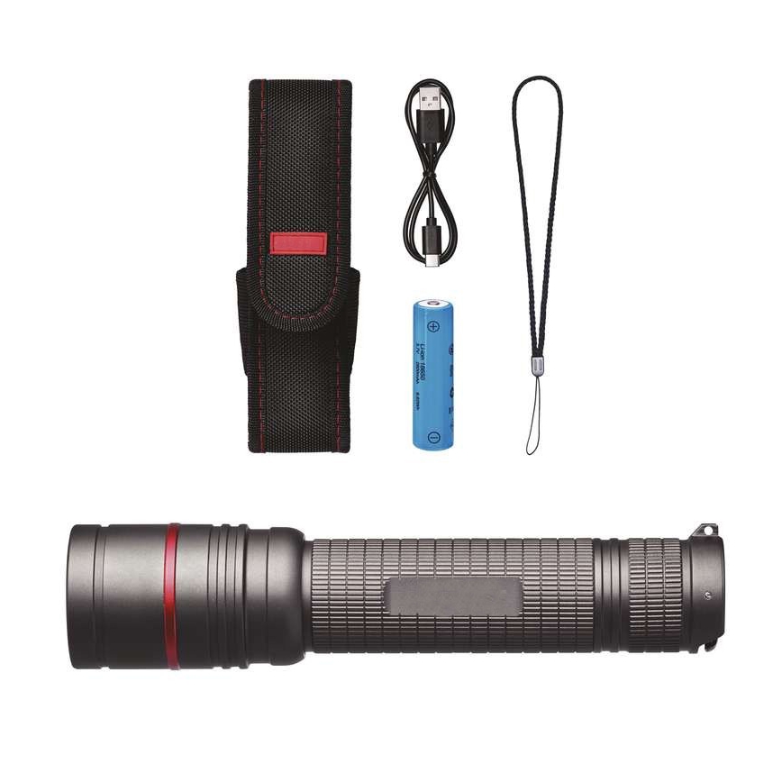 LED Wiederaufladbare Taschenlampe LED/USB/3,7V IP65 600lm