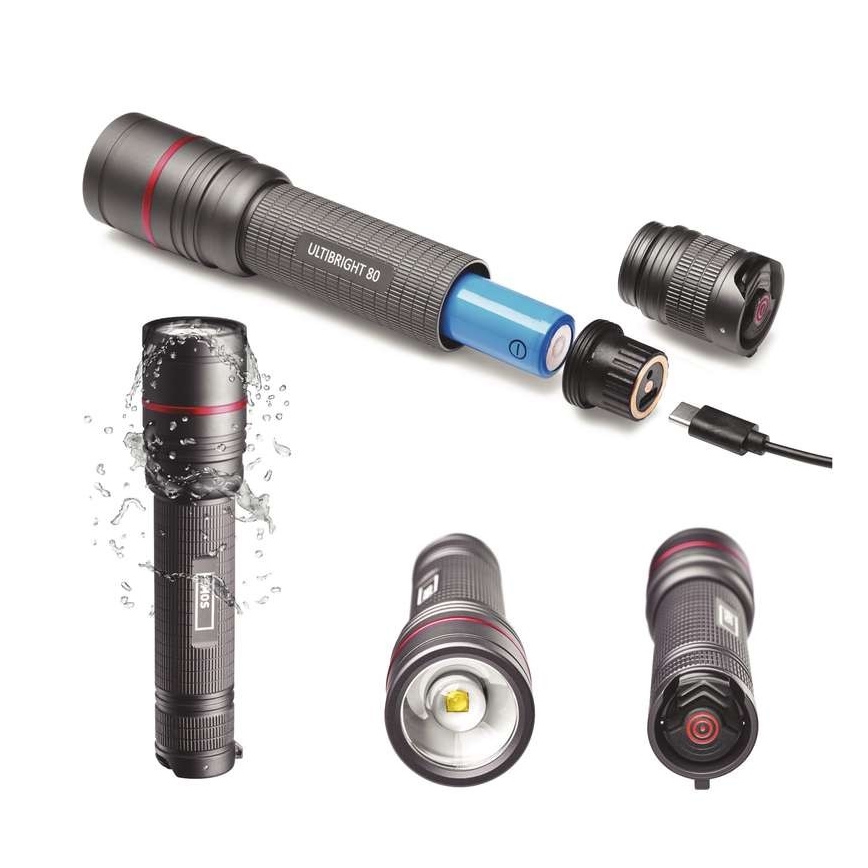 LED Wiederaufladbare Taschenlampe LED/USB/3,7V IP65 600lm