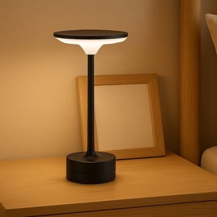 LED wiederaufladbare Touch-Tischlampe TAVOLO LED/2,5W/5V 2400 mAh 3000-6000K schwarz