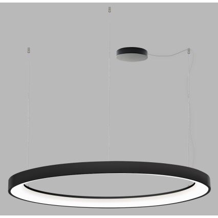 LED2 - Dimmbare LED-Hängeleuchte an einer Schnur BELLA LED/80W/230V 3000K/4000K schwarz