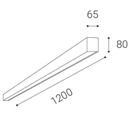 LED2 – LED-Deckenaufbauleuchte LINO LED/30W/230V 3000/3500/4000K schwarz