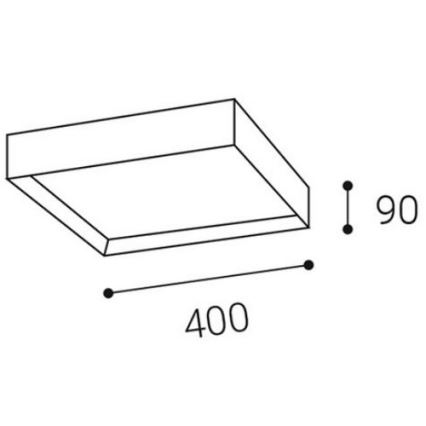 LED2 - LED-Deckenleuchte MILO LED/30W/230V weiß 3000/4000K