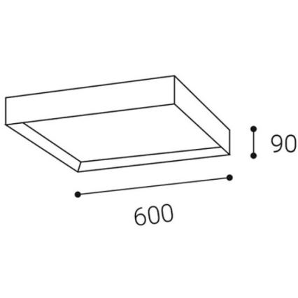 LED2 - LED-Deckenleuchte MILO LED/60W/230V weiß 3000/4000K