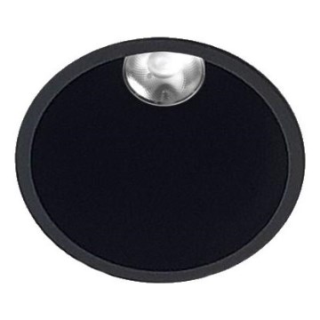 LED2 - LED-Einbauleuchte für Badezimmer ZERO LED/10W/230V 4000K CRI 95 IP43 schwarz d 10,9 cm