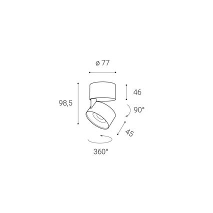 LED2 - LED Einbauleuchte KLIP ON LED/11W/230V