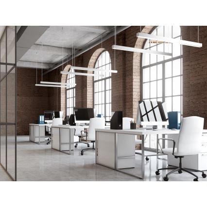 LED2 - LED-Hängeleuchte mit Seilaufhängung LINO LED/24W/230V 3000K/3500K/4000K 90 cm schwarz