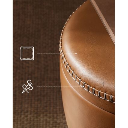 Lederhocker CORE, Cognac