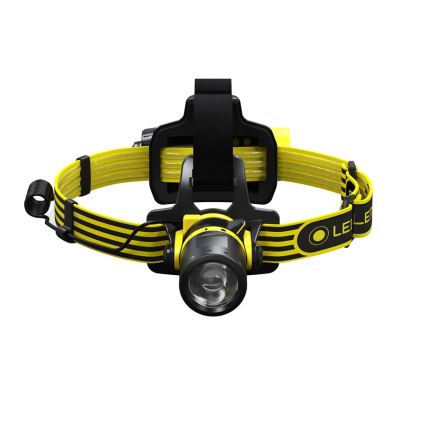 Ledlenser EXH8 - dimmbare LED-Stirnlampe, LED/3×AA, IP66, 180 lm, 40 h, gelb