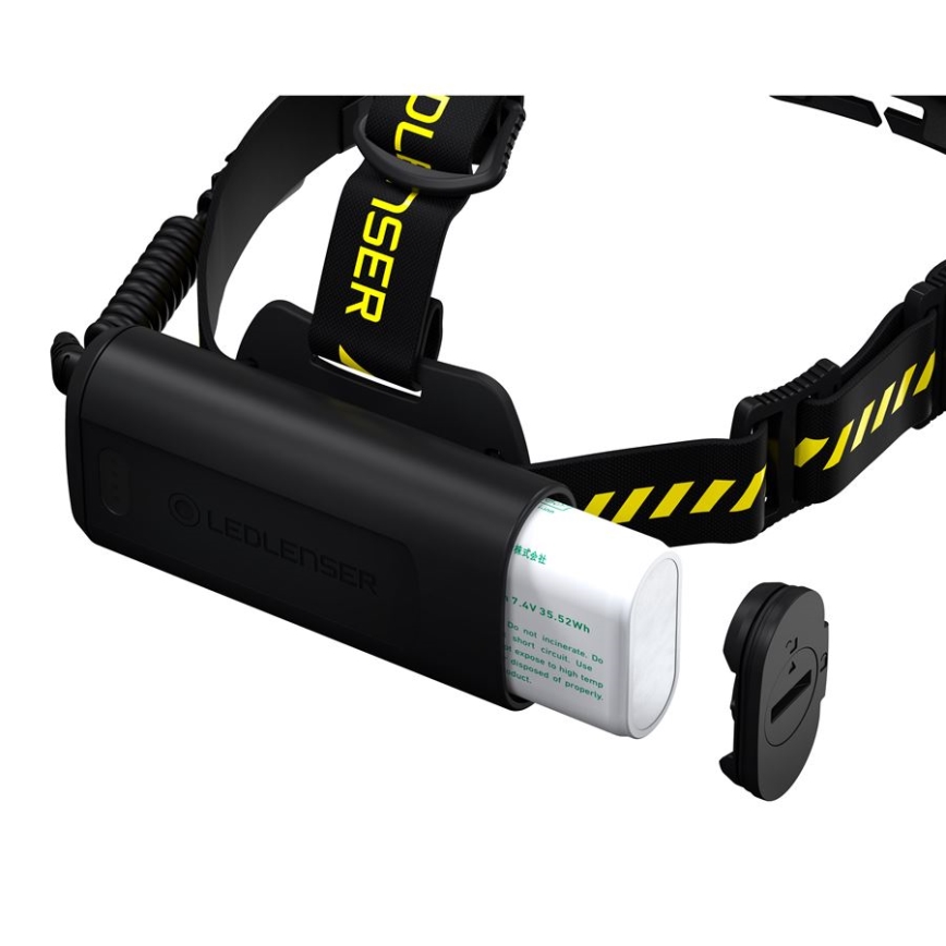 Ledlenser H15R WORK - dimmbare, wiederaufladbare LED-Stirnlampe LED/4800 mAh IP67 2500 lm 70 h schwarz