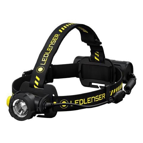 Ledlenser H7R WORK - Dimmbare, wiederaufladbare LED-Stirnlampe, 4800 mAh, IP67, 1000 lm, 60 h, schwarz