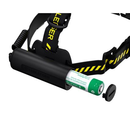 Ledlenser H7R WORK - Dimmbare, wiederaufladbare LED-Stirnlampe, 4800 mAh, IP67, 1000 lm, 60 h, schwarz