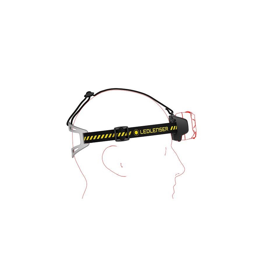 Ledlenser HF8R Work - dimmbare, wiederaufladbare LED-Stirnlampe, 3700 mAh, IP68, 1600 lm, 90 h, schwarz