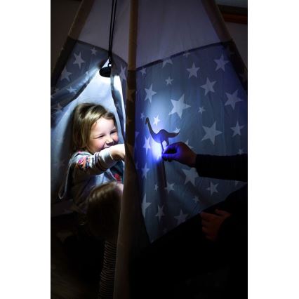 Ledlenser KIDCAMP6 RAINBOW - Dimmbare tragbare LED-Lampe LED/3xAAA IP44 blau