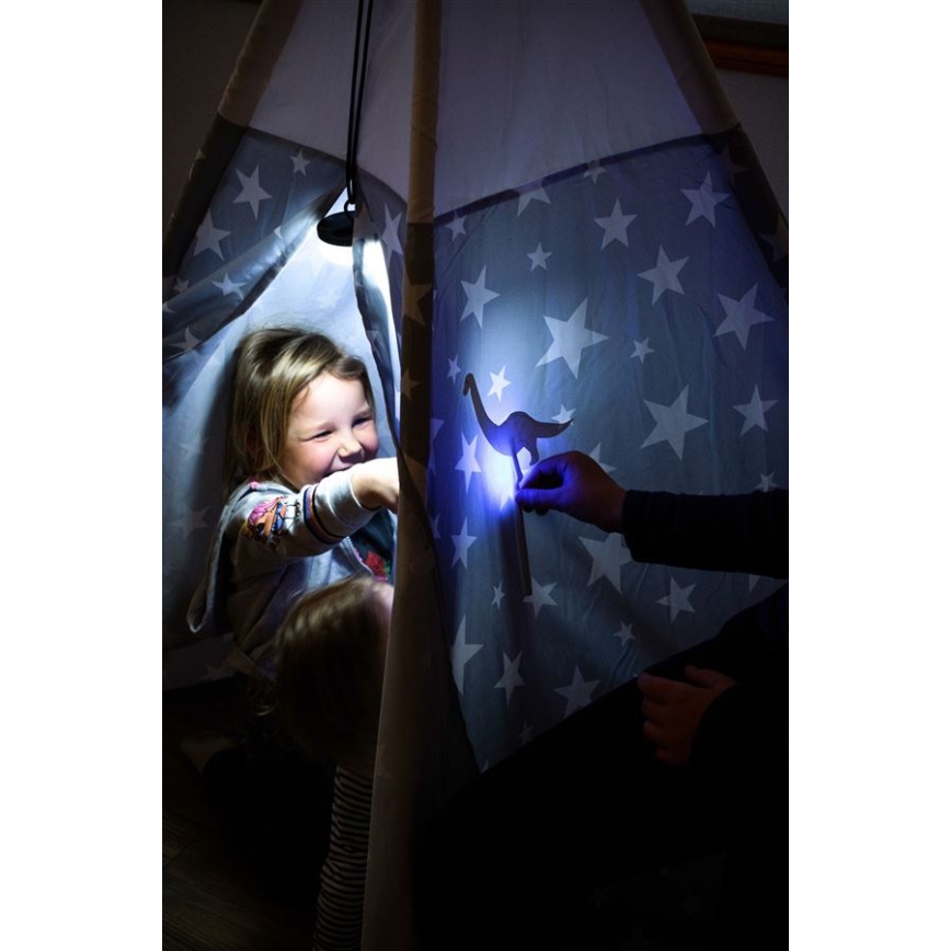 Ledlenser KIDCAMP6 RAINBOW - Dimmbare tragbare LED-Lampe LED/3xAAA IP44 blau