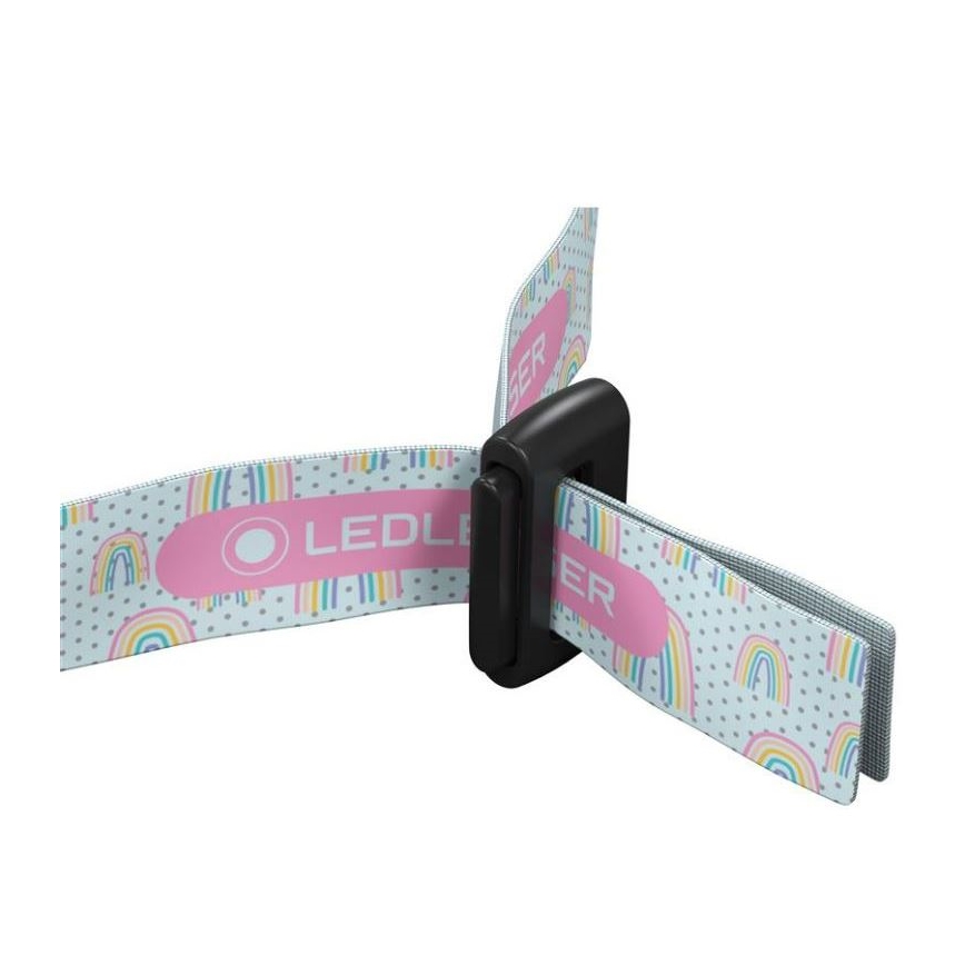 Ledlenser KIDLED2 RAINBOW - LED-dimmbare Kinder-Stirnlampe LED/1xAAA IPX4 40 lm 20h violett