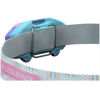Ledlenser KIDLED2 RAINBOW - LED-dimmbare Kinder-Stirnlampe LED/1xAAA IPX4 40 lm 20h violett