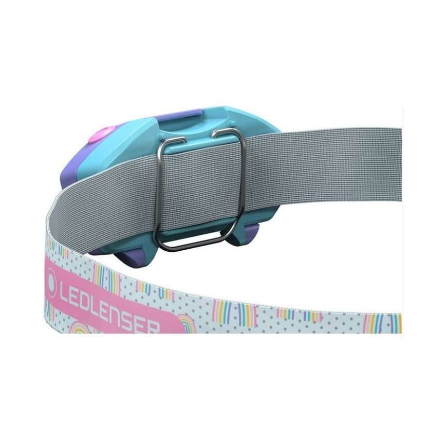 Ledlenser KIDLED2 RAINBOW - LED-dimmbare Kinder-Stirnlampe LED/1xAAA IPX4 40 lm 20h violett