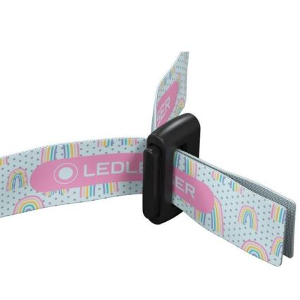 Ledlenser KIDLED4R RAINBOW - LED dimmbar, wiederaufladbar Kinder-Stirnlampe LED/280 mAh IPX4 40lm 18 h violett