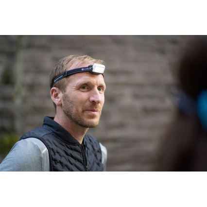 Ledlenser NEO5R - dimm- und wiederaufladbare LED-Stirnlampe LED/1800 mAh IP54 600 lm 35 h schwarz/weiß