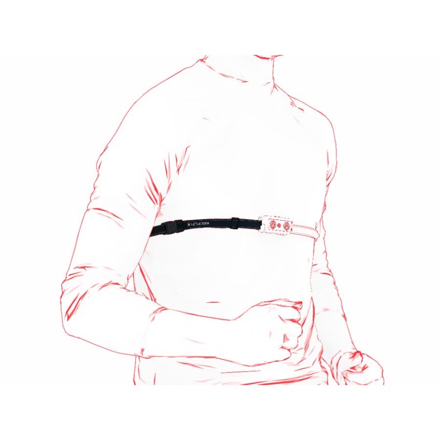 Ledlenser NEO9R - dimmbare, wiederaufladbare LED-Stirnlampe LED/5000 mAh IP54 1200 lm 120 h schwarz/grau