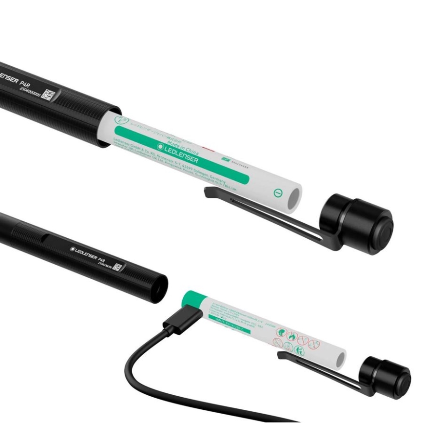 Ledlenser P4R - dimmbare, wiederaufladbare LED-Taschenlampe LED/1xAAA/700 mAh IP54 300 lm 13 h schwarz