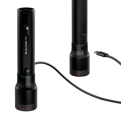 Ledlenser P7R - LED, dimmbar, wiederaufladbare Taschenlampe LED/4600 mAh IP68 2000 lm 80 h schwarz