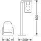 Ledvance - Außenlampe CASCADE 1xE27/25W/230V IP44 50 cm
