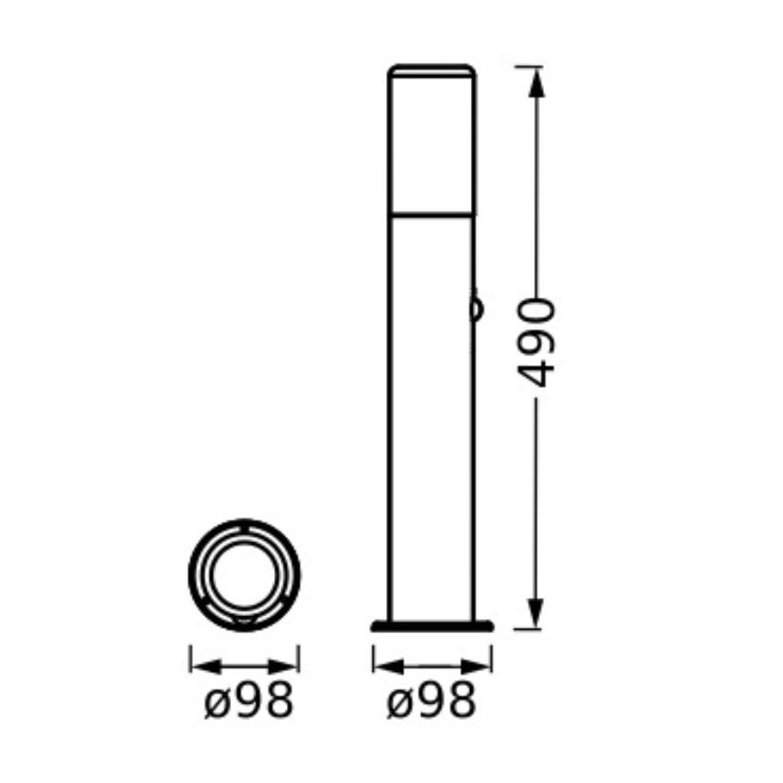 Ledvance - Außenleuchte mit Sensor FIGO CYLINDER 1xE27/20W/230V IP44