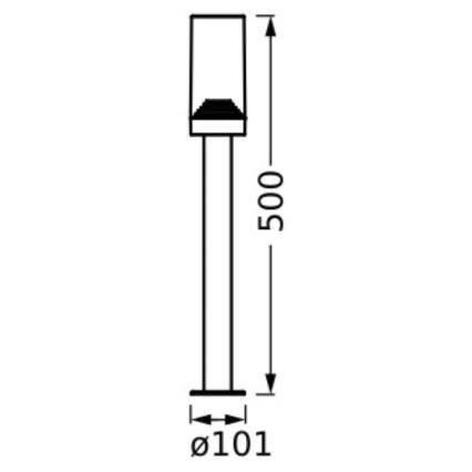 Ledvance - Außenleuchte AMBER 1xE27/20W/230V IP44