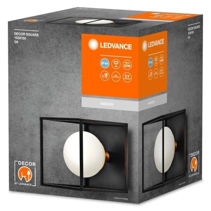 Ledvance - Außenwandleuchte DECOR SQUARE 1xG9/28W/230V IP44