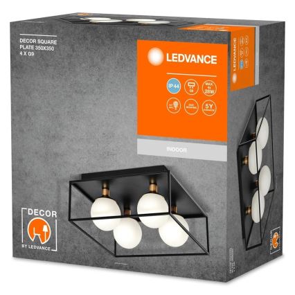 Ledvance - Außenwandleuchte DECOR SQUARE 4xG9/28W/230V IP44