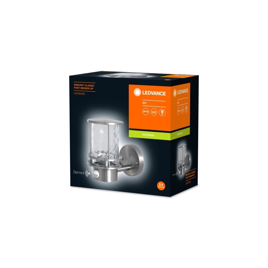 Ledvance - Außenwandleuchte mit Sensor ENDURA 1xE27/60W/230V IP44