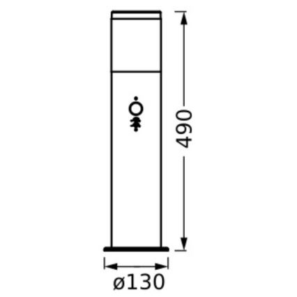 Ledvance - Auβenleuchte mit Sensor EBRO 1xE27/20W/230V IP44