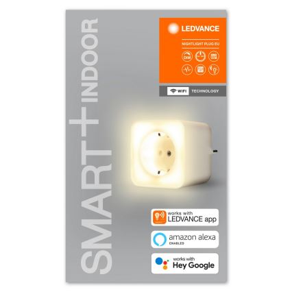 Ledvance - Dimmbare intelligente Steckdose mit LED-Beleuchtung SMART+ PLUG 3680W Wi-Fi