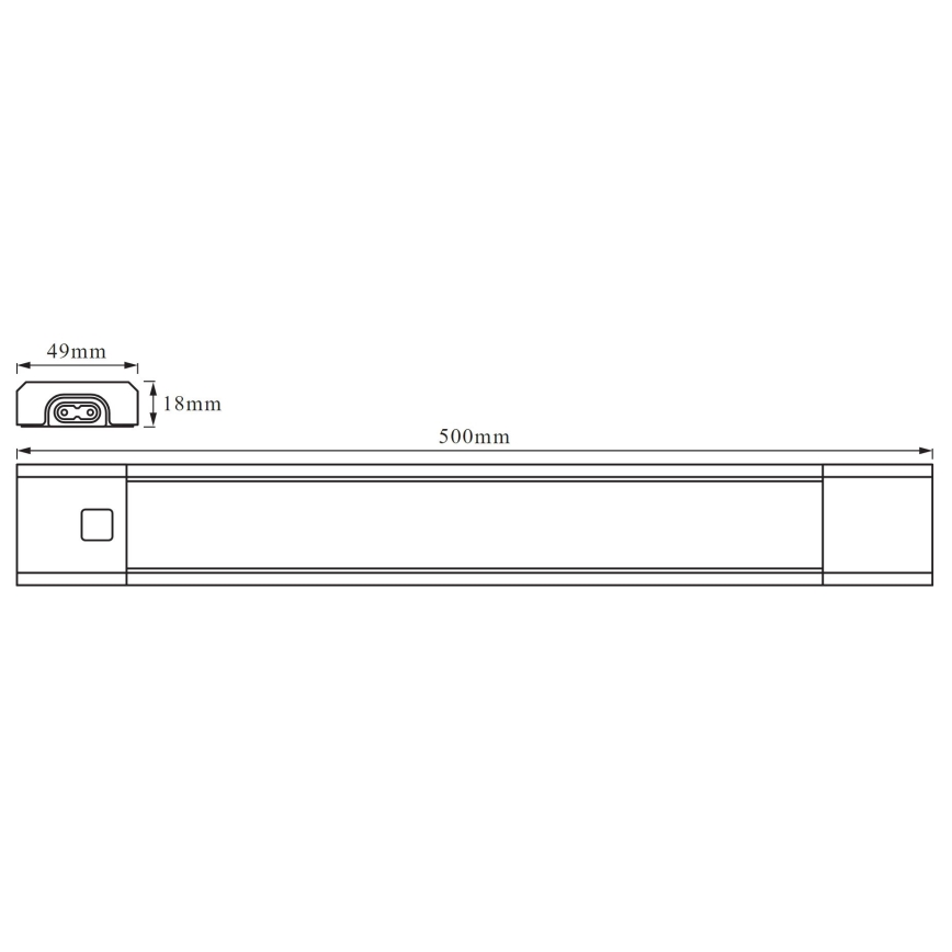 Ledvance - Dimmbare Küchenunterbauleuchte LED RGB SLIM LED/8W/230V + Fernbedienung