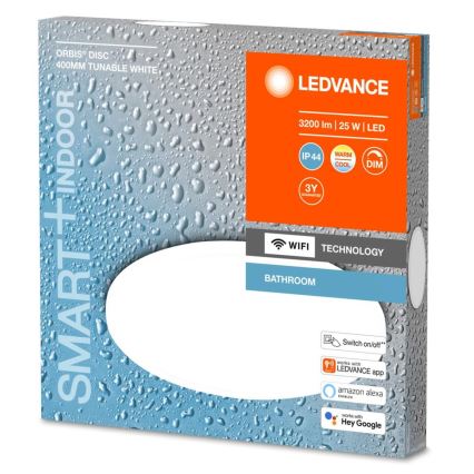 Ledvance - LED dimmbare Badezimmerleuchte SMART+ DISC LED/25W/230V 3000-6500K Wi-Fi IP44