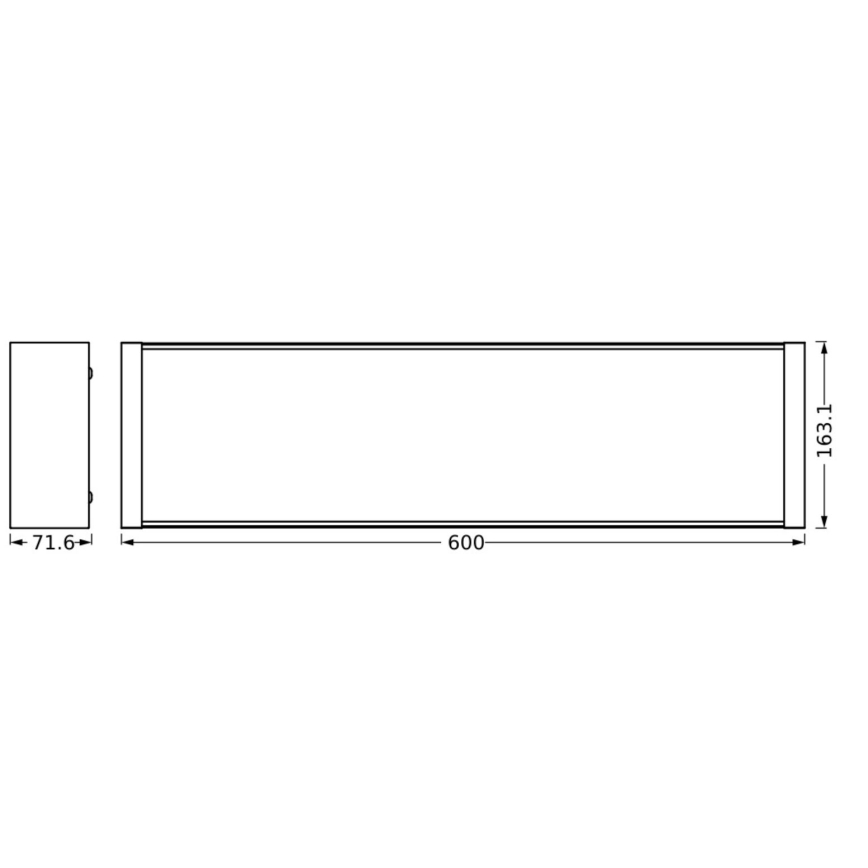 Ledvance - Dimmbare LED-Deckenleuchte OFFICE LINE LED/20W/230V 60 cm + Fernbedienung