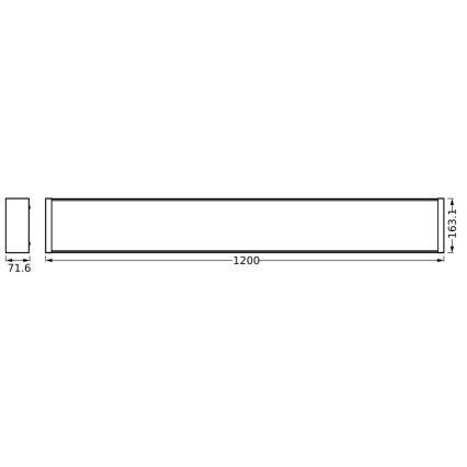 Ledvance - Dimmbare LED-Deckenleuchte OFFICE LINE LED/40W/230V 120 cm + Fernbedienung